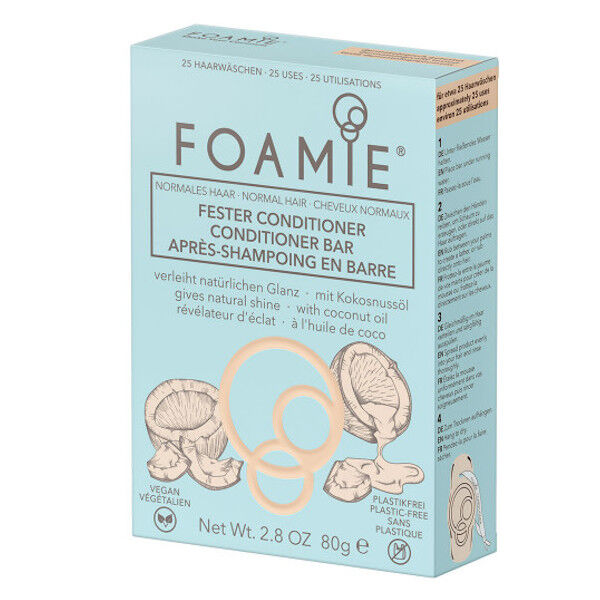 Astrodif Foamie Après-Shampooing Solide Huile de Coco 80g