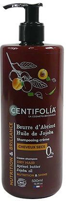 Centifolia Nutrition Expert Shampooing Crème Cheveux Secs et Abîmés Bio 500ml