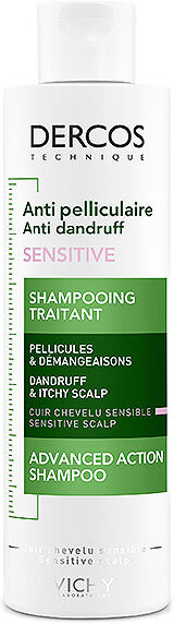 Vichy Dercos Shampooing Traitant Antipelliculaire Sensitive 200ml