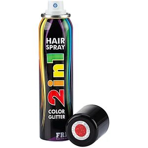 2 in 1 Haarspray, rot/silber