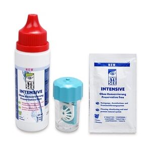 EyeSee Intensive (60 ml + 8 Neutralisationstabletten + 1 Behälter) Peroxidlösung, Pflegemittel