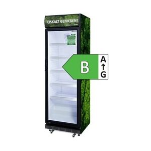 Gastro-Cool ECO STAR+ Super sparsamer Displaykühlschrank - Ressourcen Schonend - GCDC400