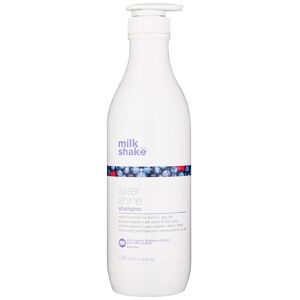 Milk Shake Silver Shine Shampoo für blonde Haare neutralisiert gelbe Verfärbungen 1000 ml