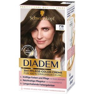 Diadem Haarpflege Coloration 716 Mittel Braun3in1 Pflege Color Creme