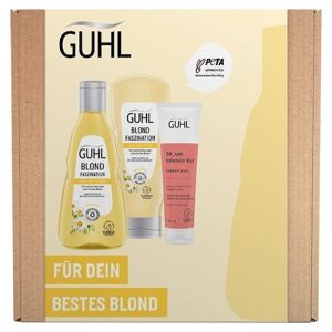 Guhl Haarpflege Conditioner Geschenkset Farbglanz Shampoo 250 ml + Farbglanz Spülung 200 ml + Intensiv Kur Farbpflege 100 ml