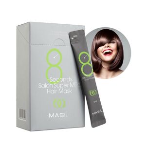 Masil 8 Seconds Supermild Hair Mask Stick, 8 Ml X 20 Stück, 1 Packung, Federnde Haarmaske, Feucht, Glänzend, Für Unterwegs, Tragbar, Neutraler Ph-Wert