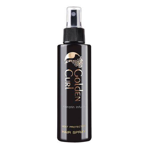 Golden Curl Heat Protection Spray [150 ml]   Hitzeschutzspray   Angereichert mit Keratin und wertvollem Arganöl   die perfekte Mischung für gesundes Haar