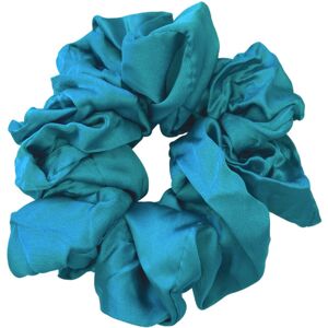 Ja-Ni Hair Accessories - Hair Scrunchies Large, The Turquoise Satin