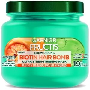 Garnier Fructis Grow Strong Biotin Hair Bomb styrkende hårmaske 320ml