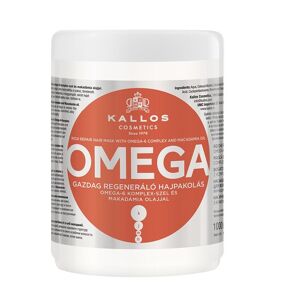 Kallos KJMN Omega Rich Repair Hair Mask regenererende maske med omega-6 kompleks og macadamia olie 1000ml