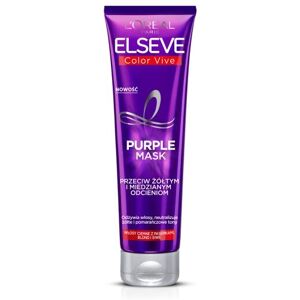 L'OREAL PARIS Elseve Color-Vive Purple Mask hårmaske mod gule og messingfarvede nuancer 150ml