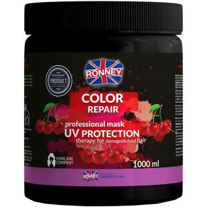 Ronney Color Repair Professional Mask UV-beskyttelse farvebeskyttelsesmaske med kirsebærekstrakt 1000ml