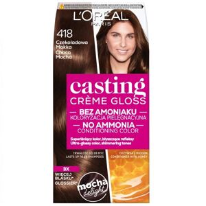 L'OREAL PARIS Støbning Creme Gloss hårfarve 418 Chokolade Mokka