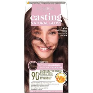 L'OREAL PARIS Støbning Naturlig glans hårfarve 423 Chestnut Brown