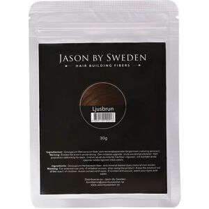 Jason By Sweden genopfyldning Hårfibre 30g - Lysebrun