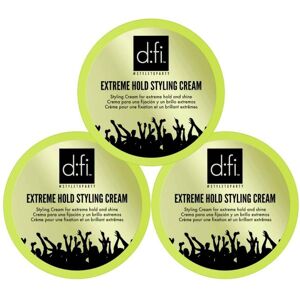 D:fi Extreme Hold Styling Cream 75g 3-pack