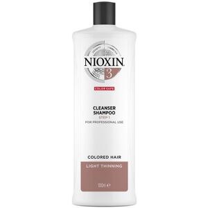 Nioxin System 3 Cleanser Shampoo renseshampoo til let tyndere farvet hår 1000ml