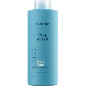 Wella Professionals Invigo Aqua Pure Purifying Shampoo rensende hårshampoo med lotusekstrakt 1000ml