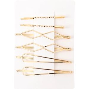 NICMA Styling Golden Hair Pins 6-pack - Geometric