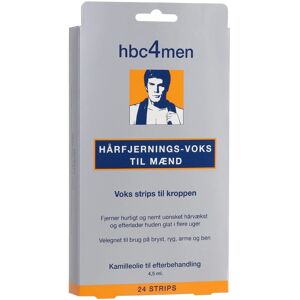 Hanne Bang Hbc4men Hair Removal Wax For Men 24 Strips