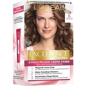 L’Oréal Paris Indsamling Excellence 3-Fold Care Cream Color 6 Mørk blond