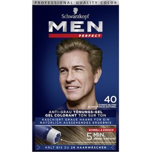 Men Perfect Hårpleje Coloration Farvende gel mod grå hår, naturlig mørkeblond Naturlig mørkblond