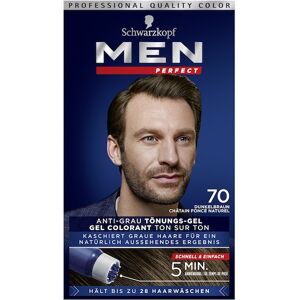 Men Perfect Hårpleje Coloration Farvende gel mod grå hår, naturlig mørkebrun Naturlig mørkebrun