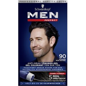 Men Perfect Hårpleje Coloration Farvende gel mod grå hår, naturlig sort Naturlig sort