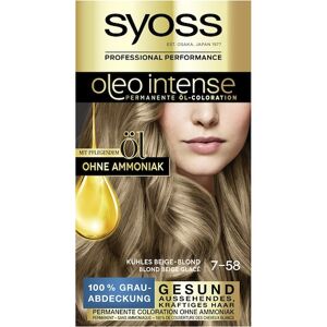 Syoss Farve Oleo Intense  7-58 kølig beige-blond 3Olie-farve