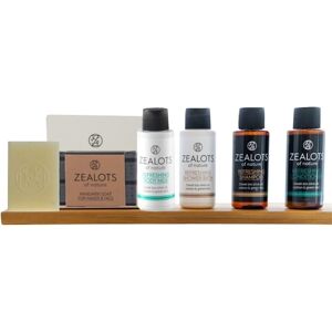 Zealots of Nature Kropspleje Sets Gavesæt Refreshing Green Tea & Cotton Shampoo 30 ml + Refreshing Green Tea & Cotton Conditioner 30 ml + Refreshing Green Tea & Cotton Body Wash 30 ml + Refreshing Green Tea & Cotton Body Milk 30 ml