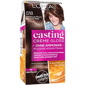 L’Oréal Paris Indsamling Casting Crème Gloss Intensiv farvning 518 Hasselnød Mocca