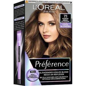 L’Oréal Paris Indsamling Préférence Cool Blondes Hårfarve 7.1 Hamburg/Cool Medium Blonde