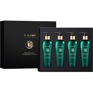 T-LAB Professional Indsamling Natural Lifting Sæt til hele kroppen Duo Shampoo 300 ml + Duo Treatment 300 ml + Absolute Wash 300 ml + Absolute Cream 300 ml