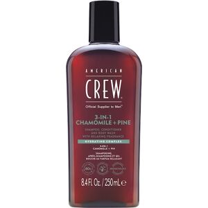 American Crew Hårpleje Hair & Body 3-in-1 Chamomile + Pine Shampoo, Conditioner and Body Wash