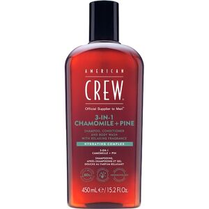 American Crew Hårpleje Hair & Body 3-in-1 Chamomile + Pine Shampoo, Conditioner and Body Wash