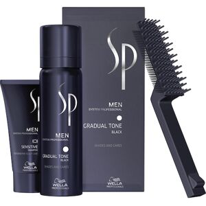 Wella SP Men Natural Shade Gradual Tone  Gradual Tone sort 60 ml & Sensitive Shampoo 30 ml