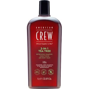 American Crew Hårpleje Hair & Body 3-in-1 Tea Tree Refreshing Shampoo, Conditioner and Body Wash