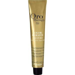 Fanola Farveændring Hårfarve og skyllefarve Oro Therapy Oro Puro Color Keratin No. 6,00 Mørkeblond Intensiv