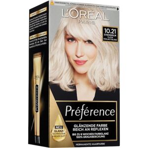 L’Oréal Paris Indsamling Préférence Permanent Blank Farve 10.21 Stockholm/Platinum Pearly Blonde