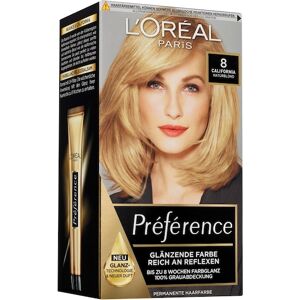 L’Oréal Paris Indsamling Préférence Permanent Blank Farve 8 California/Naturlig blond