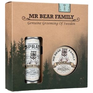 Mr Bear Family Kit Spray and Pomade Sweetwood (200ml+100ml)