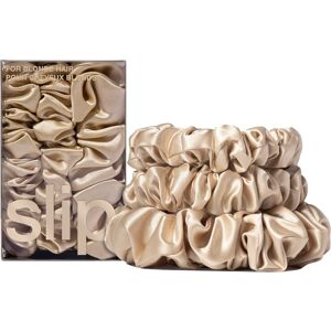 Slip Pure Silk Back To Basics Assorted Scrunchies - Blonde