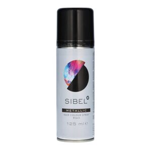 Sibel Metallic Hair Colour Spray Black 125 ml