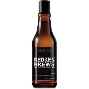 Redken Brews 3 In 1 Shampoo, Conditioner And Body Wash 300 ml