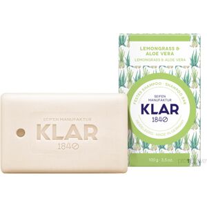 Klar Seifen Shampoo Bar, Citrongræs & Aloe Vera, 100 gr.