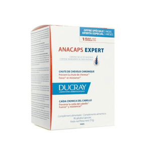 Cápsulas anticaída Anacaps Expert de Ducray 90 pcs