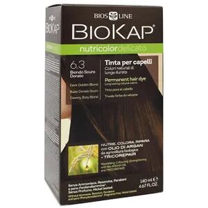 Biokap Nutricolordelicato Tinte Rubio Oscuro Dorado Bio 6.3 140 ml