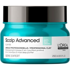 L'Oréal Professionnel Serie Expert Scalp Advanced Clay 2 en 1 Champú y  Purificador profundo Mask  250mL