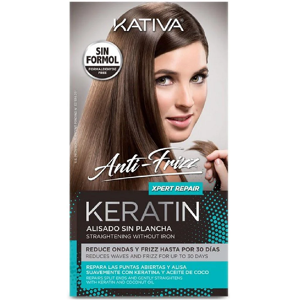 Kativa Alisado de queratina antiencrespamiento sin plancha Xpert Repair 1 un.