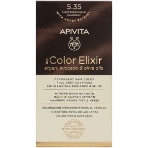 Apivita Tinte permanente My Color Elixir 1 un. 5.35 Mahogany Gold Brown Light